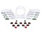 LEMAX Plastic Arbor & Picket Fences with Decorations, Set of 20 #04233